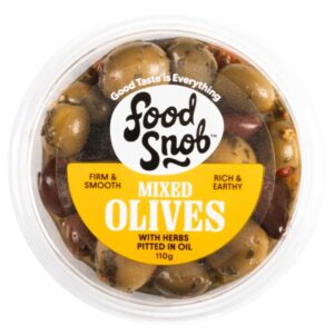 Food Snob - Mixed Pitted Olives (180g)
