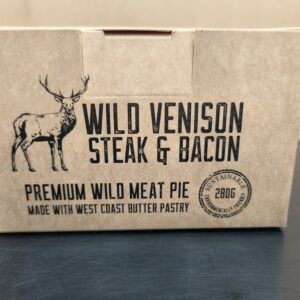 Wild Venison Steak & Bacon (280g)