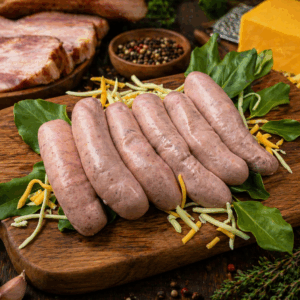 Beef, Bacon & Cheese Sausages (6 pack)